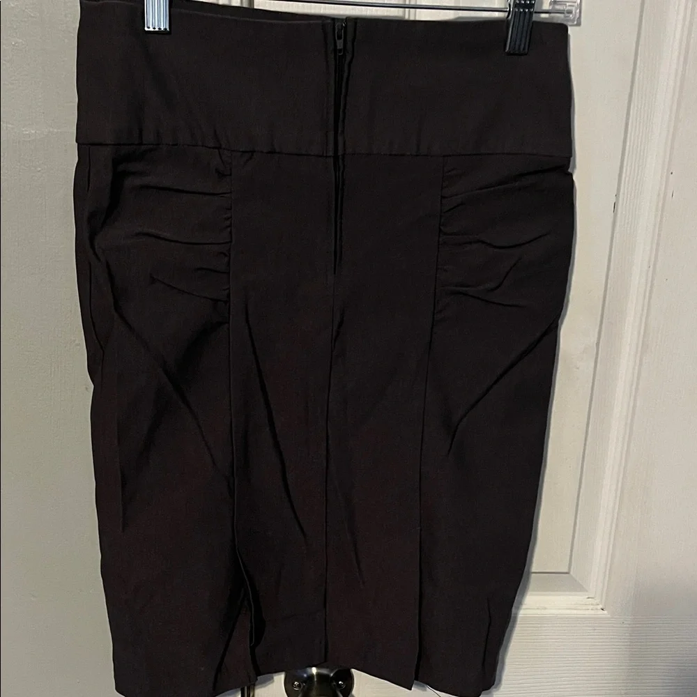 Body Central Elegant Charcoal Gray Pencil Skirt Y2K